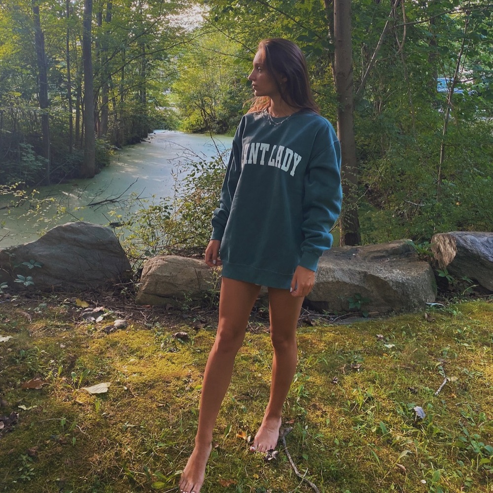 PLANT LADY Oversized Collegiate sweatshirt - Picture 4 of 10